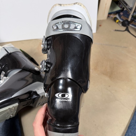Salomon X Fit Fusion Comfort Women's Ski Boots Black Silver Size 24.5 womens 7.5 - Picture 8 of 8